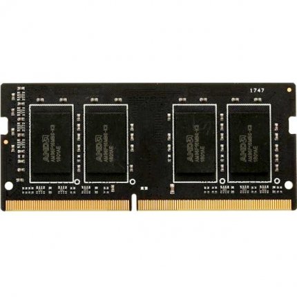 Модуль памяти AMD 4GB Radeon™ DDR4 2666 SO DIMM R7 Performance Series Black Non-ECC, CL16, 1.2V, Bulk (182170) R744G2606S1S-UO R744G2606S1S-UO