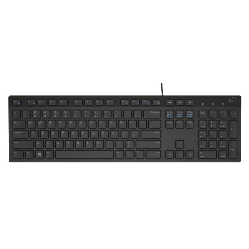 Клавиатура Dell KB216 (черный USB Multimedia) 580-ADGR 580-ADGR