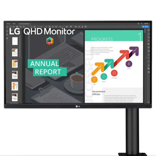 Монитор LG 27" 27QN880-B LCD черный {IPS 2560x1440 75Hz 5ms 178/178 8bit 350cd 1000:1 HDR10 2xHDMI1.4 DisplayPort1.2 USB3.0 USB-C Headph.Out 2x5W vesa} 27QN880-B.ARUZ 27QN880-B.ARUZ