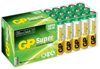 Батарея GP Super Alkaline 24A LR03 AAA (30 шт. в уп-ке) {10502} 04670012295044 04670012295044