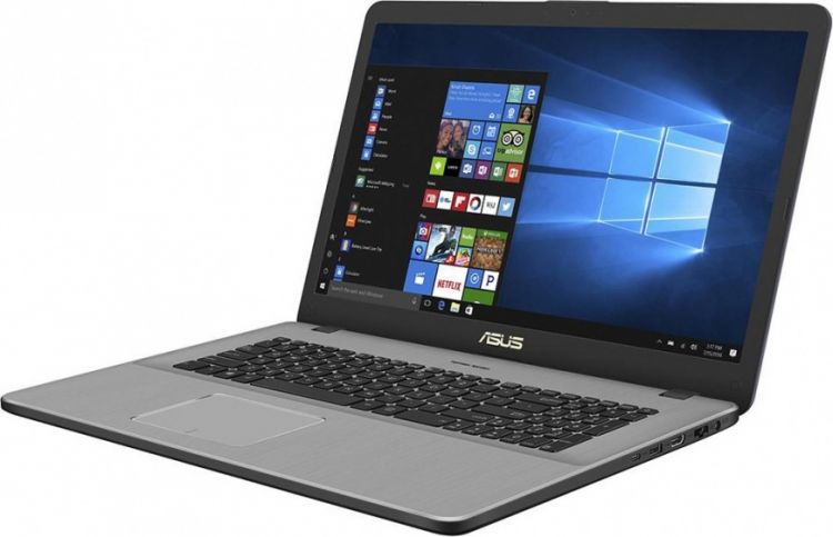 Ноутбук Asus N705UD-GC072T i7-8550U/17.3''FHD/8Gb/1Tb/noDVD/GF GTX1050/Cam/BT/WiFi/Metallic Grey/W10 90NB0GA1-M02140 90NB0GA1-M02140