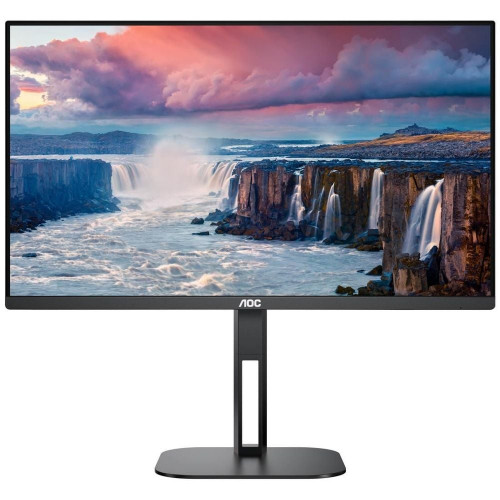 Монитор AOC 27" Q27V5C 2560x1440@75Гц IPS W-LED 16:9 4(1)ms HDMI DP USB-C 3.2 4*USB 3.2 20M:1 178/178 1000:1 300cd HAS Pivot Tilt Swivel Speakers Black Q27V5C/BK Q27V5C/BK