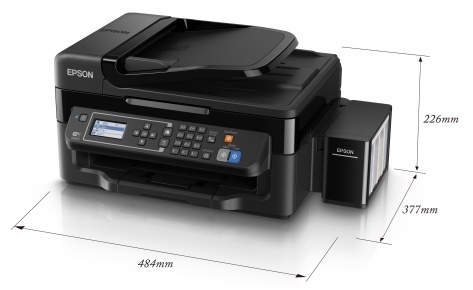 МФУ Epson L566 Фабрика Печати А4, 4 цв., копир/принтер/сканер/факс, Duplex, Ethernet, USB, WiFi C11CE53403 C11CE53403