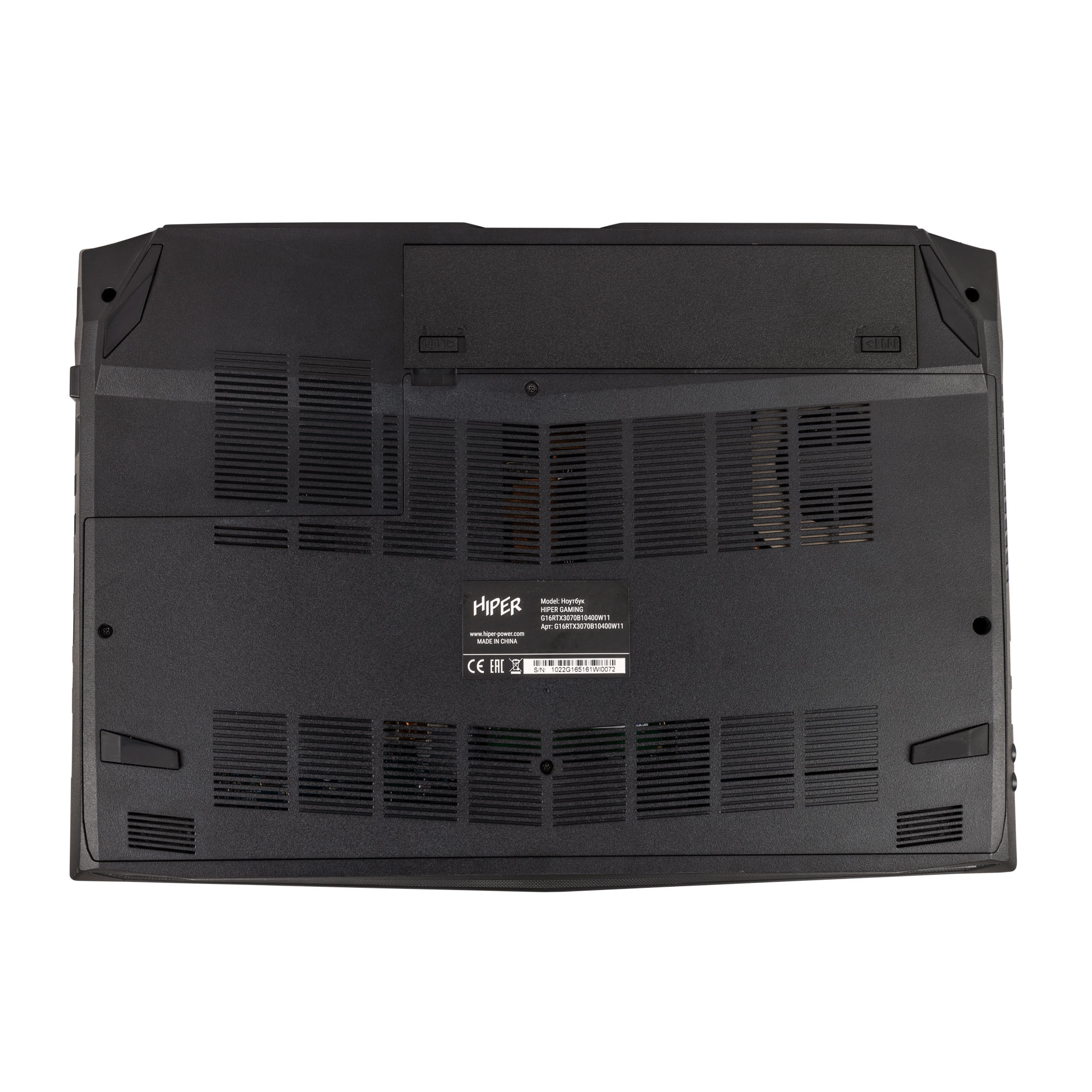 Ноутбук HIPER G16 Core i5 10400 16Gb SSD1Tb NVIDIA GeForce RTX 3070 8Gb 16.1" IPS FHD (1920x1080) noOS black WiFi BT Cam 5040mAh G16RTX3070B10400LX G16RTX3070B10400LX #2