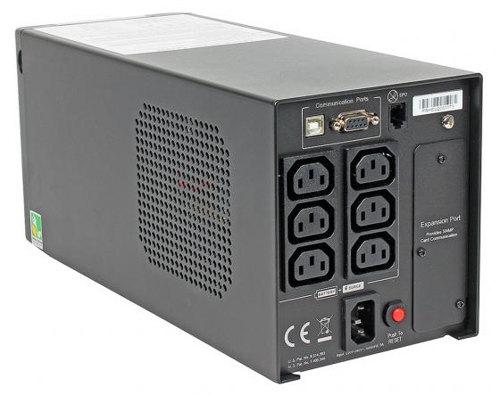 Источник бесперебойного питания CyberPower Line-Interactive, 750VA/675W, 6 IEC-320 С13 розеток, USB&Serial, SNMPslot, LCD дисплей, Black PR750ELCD PR750ELCD