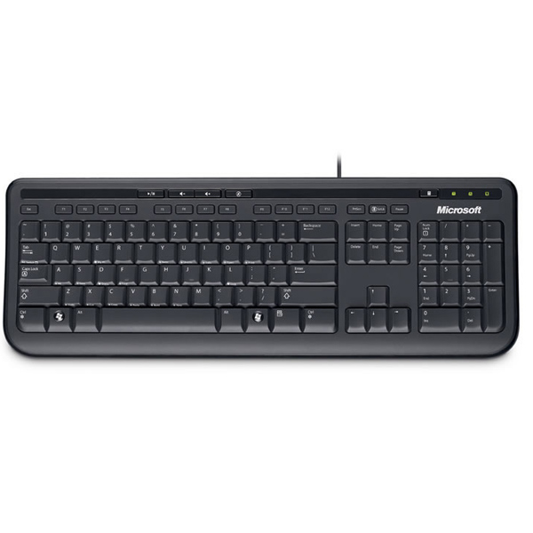 Клавиатура Microsoft Wired Keyboard 600, 104+5кн., водостойкая, черный, USB (ANB-00018) ANB-00018 #3