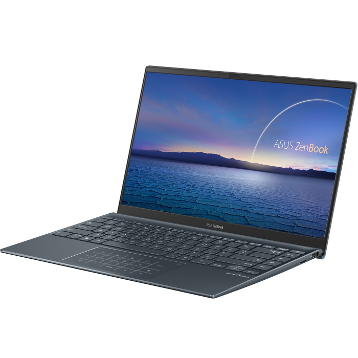 Ноутбук ASUS UX425EA-KI393T +cable+bag 14"(1920x1080 (матовый) IPS)/Intel Core i7 1165G7(2.8Ghz)/16384Mb/1024PCISSDGb/noDVD/Int:Intel Iris Xe Graphics/Cam/BT/WiFi/war 2y/1.17kg/Pine Grey/W10 + Support NumberPad / 90NB0SM1-M08860 90NB0SM1-M08860