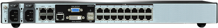 KVM переключатель ATEN 5>16 портов PS/2;USB;SUN;RS232, без доп. модулей KN4116VA-AX-G KN4116VA-AX-G