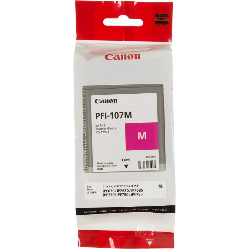 Картридж струйный Canon PFI-107M (magenta) 90 мл 6707B002 6707B002