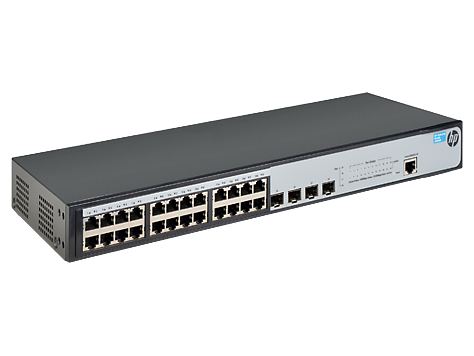 Коммутатор HPE 1920-24G Switch 24x10/100/1000 RJ-45 + 4xSFP, Web-managed, static routing, 19' JG924A#ABB JG924A#ABB