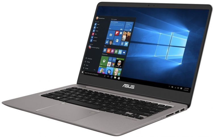 Ноутбук Asus UX410UF-GV194R  14"(1920x1080 (матовый))/Intel Core i7 8550U(1.8Ghz)/8192Mb/1000+256SSDGb/noDVD/Ext:nVidia GeForce MX130(2048Mb)/Cam/BT/WiFi/bag/war 1y/1.4kg/Grey/W10Pro 90NB0HZ1-M04230 90NB0HZ1-M04230