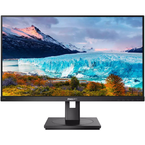 Монитор Philips 27" 275S1AE черный с поворотом экрана IPS 2560x1440 75Hz 4ms 178/178 300cd DVI HDMI1.4 DisplayPort1.2 MM 275S1AE/00 275S1AE/00