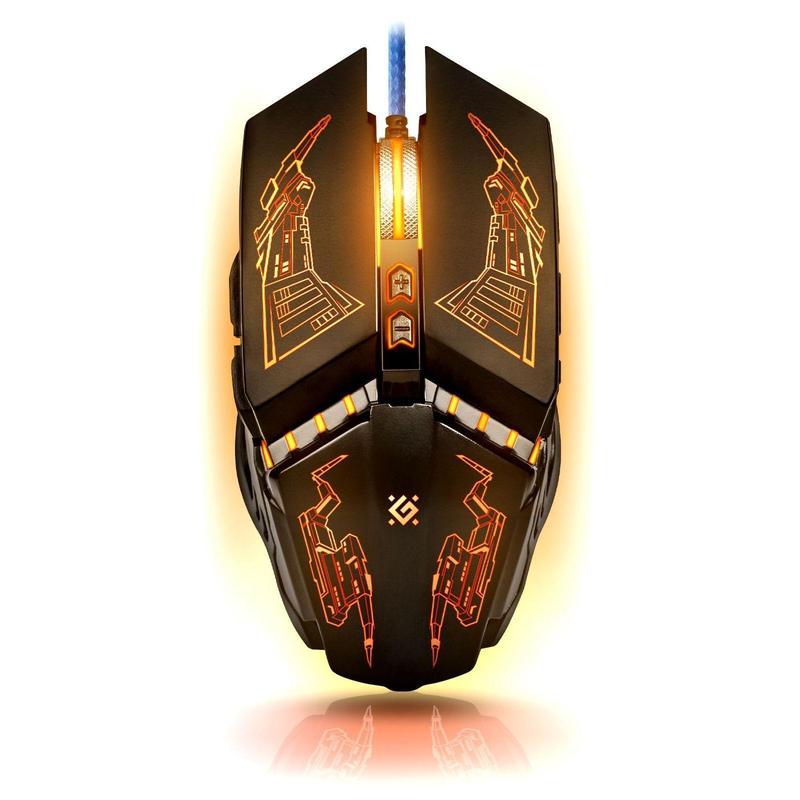 Мышь Defender проводная игровая  Halo Z GM-430L оптика,7кнопок,3200dpi 52430 52430