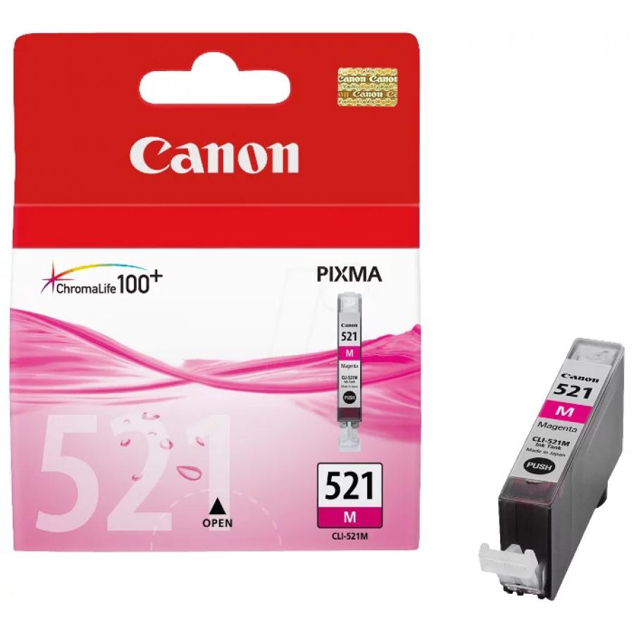 Картридж струйный Canon CLI-521M пурпурный для Canon iP3600/4600/MP540/620/630/980 (2935B004) 2935B004