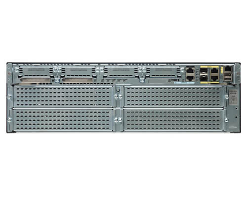 Маршрутизатор Cisco 3925 w/SPE100(3GE,4EHWIC,4DSP,2SM,256MBCF,1GBDRAM,IPB) (CISCO3925/K CISCO3925/K9
