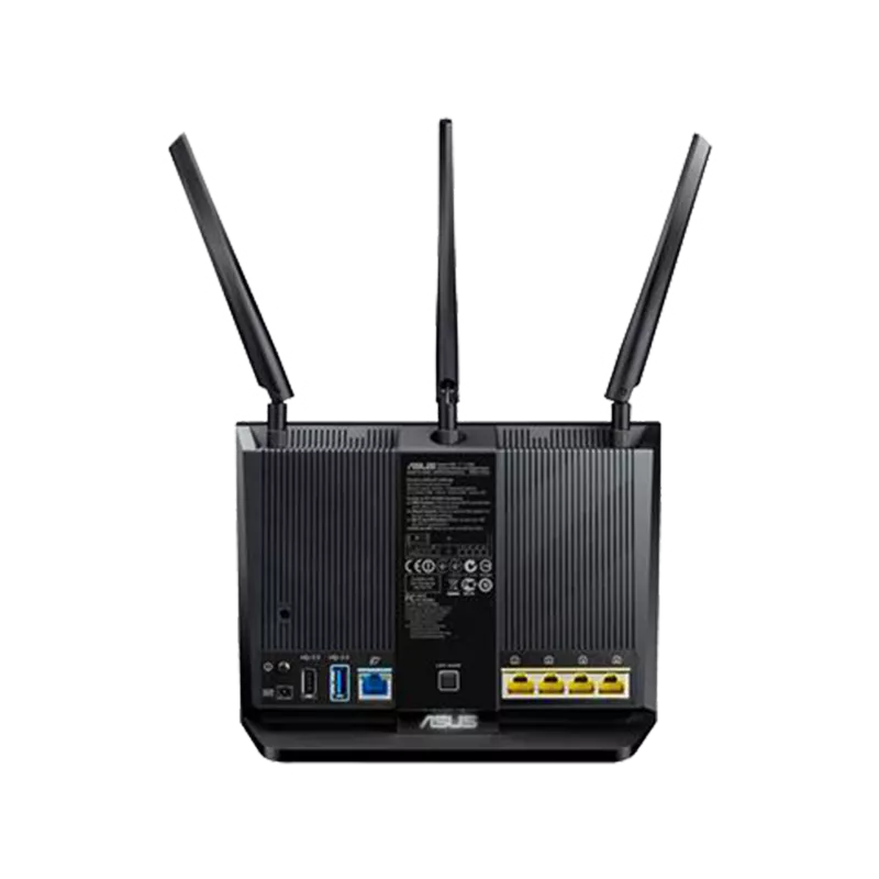 Маршрутизатор ASUS беспроводной AX2700 10/100/1000BASE-TX черный RT-AX68U RT-AX68U