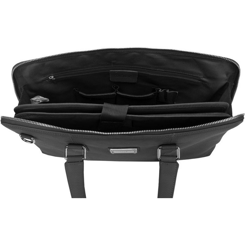 Сумка для ноутбука Continent натуральная кожа, черная, до 15,6" CL-105 Black CL-105 Black