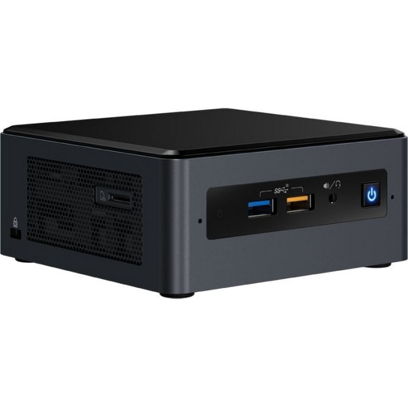 Неттоп Intel BOXNUC8i5BEHFA2 Nettop NUC, Core i5 8259U, 3.8GHz, 4 Gb DDR4-2400 SODIMM pre-installed (up to 32Gb max), VGA Iris Plus Graphics 655 (USB-C(DP1.2)+HDMI 2.0), 4xUSB3.1, 1x16Gb m.2 SSD (Optane), 1x1TB SATA3 2.5HDD, GBL, WiFi+BT, microSDXC,  BOXNUC8i5BEHFA2