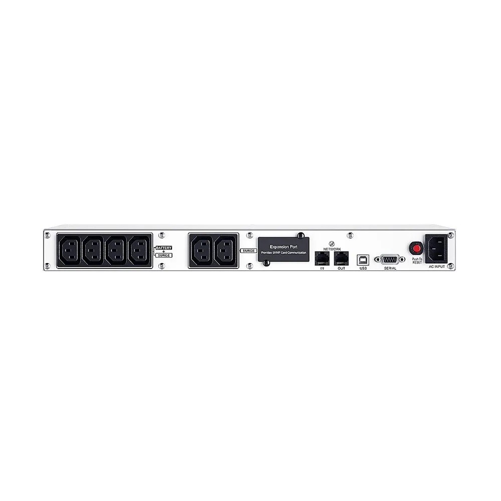 Источник бесперебойного питания CyberPower Line-Interactive 600VA/360W USB/RS-232/SNMPslot /RJ11/45 (4+2 IEC С13) OR600ERM1U OR600ERM1U