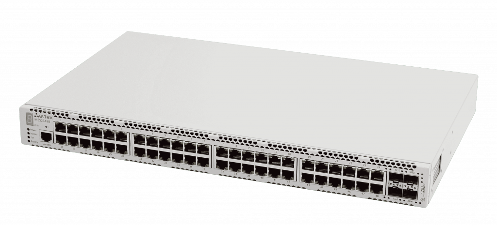 Ethernet-коммутатор MES2348B, 48 портов 10/100/1000 Base-T, 4 порта 10GBase-X (SFP+)/1000Base-X (SFP), L2+, 220V AC, 12V DC MES2348B_AC #3