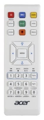 Проектор Acer P5227 DLP projector, 1024*768, DLP 3D, 20 000:1, 4000 ANSI Lumens, 2.4kg, HDMI, Lan MR.JLS11.001 MR.JLS11.001