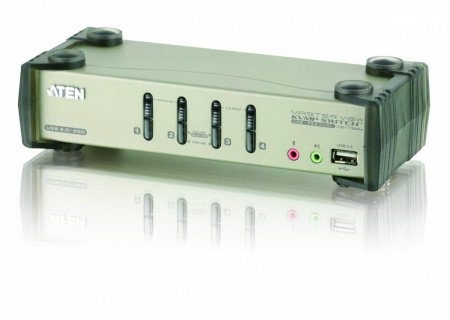 Переключатель ATEN 4 Port USB2.0 KVMP Switch with OSD (CS1734B-A7-G) CS1734B-A7-G