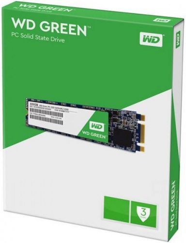 Твердотельный накопитель WD 240GB TLC 3D NAND SATA 6Gb/s 540/465MB/s IOPS 37K/68K MTTF 1.75M RTL WDS240G2G0B WDS240G2G0B