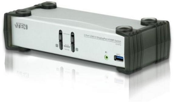 KVM переключатель ATEN 2-Port USB 3.0 DisplayPort KVMP™ Switch (Cables included) CS1912-AT-G CS1912-AT-G