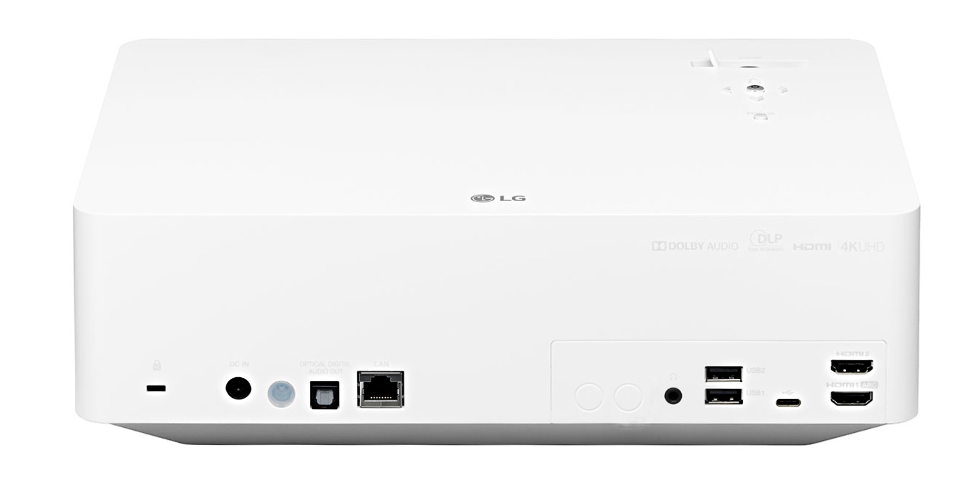 Проектор LG HU70LS-EU LED для домашнего кинотеатра DLP, 1500 Лм,150000:1; 4K UHD(3840х2160);HDR10; TR 1,2-1,5:1; Zoom 1.25x motor; HDMI / HDMI (MHL) x2;USB-C;RJ45;Smart TV;Аудиовыход оптический (S/PDIF);3W x2; WiFi; Bluetooth Out;белый HU70LS-EU HU70LS-EU #1