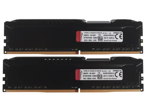 Модуль памяти Kingston DDR4 DIMM 16Гб (2х8Гб) 2666MHz CL16, Kingston HyperX HX426C16FB2K2/16 HX426C16FB2K2/16