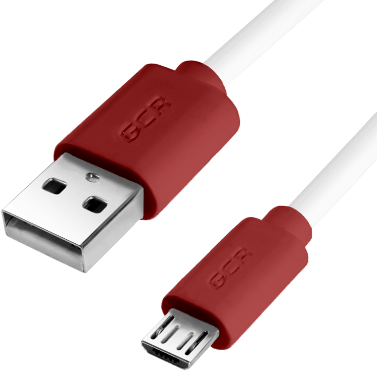 Кабель USB Greenconnect 0.5m USB 2.0, AM/microB 5pin, белый, красные коннекторы, 28/28 AWG, экран, армированный, морозостойкий GCR-51500 GCR-51500