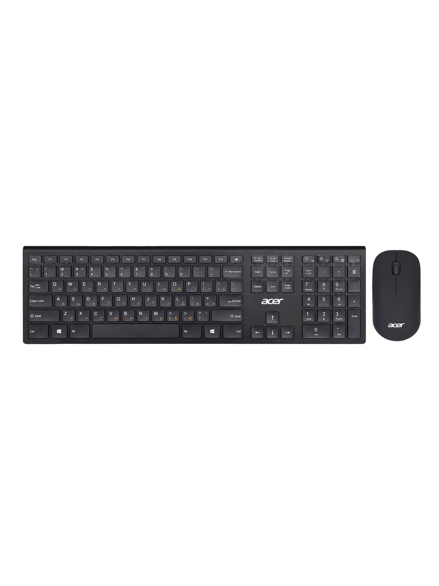 Клавиатура + мышь Acer OKR030 Wireless Keyboard and Mouse Combo 2.4G Scissor-foot, Std. Black ZL.KBDEE.005 ZL.KBDEE.005