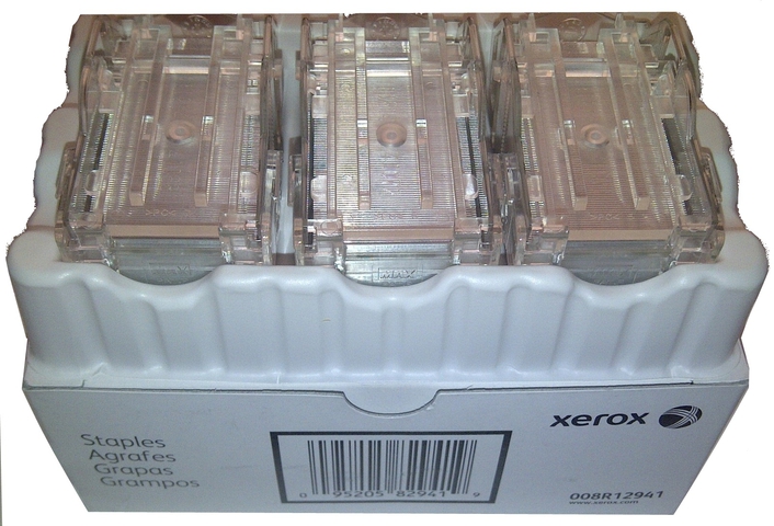 Скрепки Xerox WCP 52xx/56xx/4150/7xx/C2128/./3545/ 232/.../275 /Ph5500/5550/7760 /DC2xx/WC78xx/7970/XC56x/ C75 (3X5K) 008R12941 008R12941