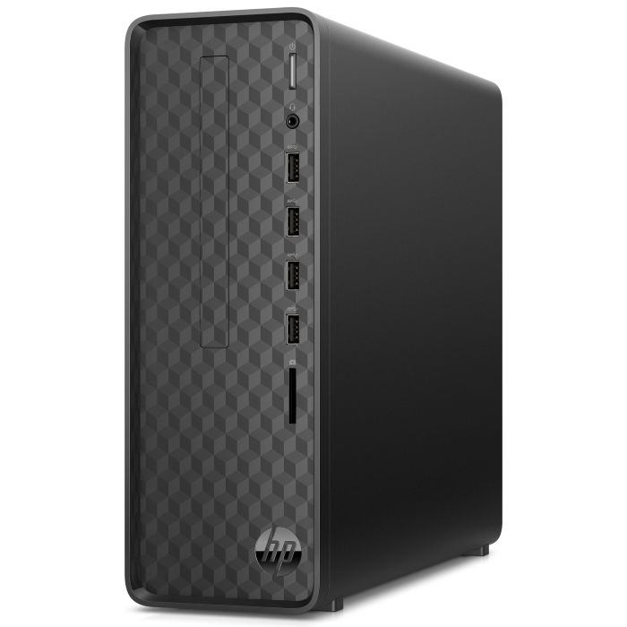 Персональный компьютер HP Slimline S01-aF0005ur Ryzen 3 3250U (2.6)/4Gb/SSD256Gb/RGr/Free DOS 3.0/GbitEth/WiFi/BT/65W/черный 14Q99EA 14Q99EA