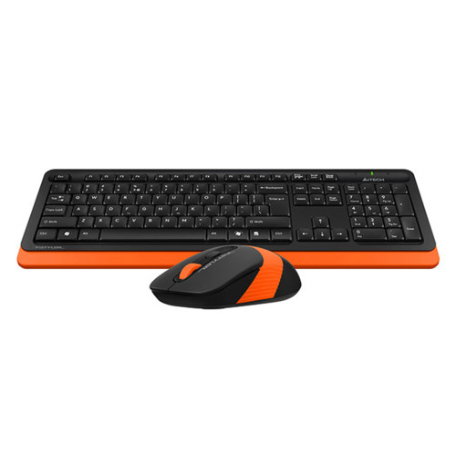 Клавиатура + мышь A4Tech A4 Fstyler черный/оранжевый USB беспроводная FG1010 ORANGE FG1010 ORANGE