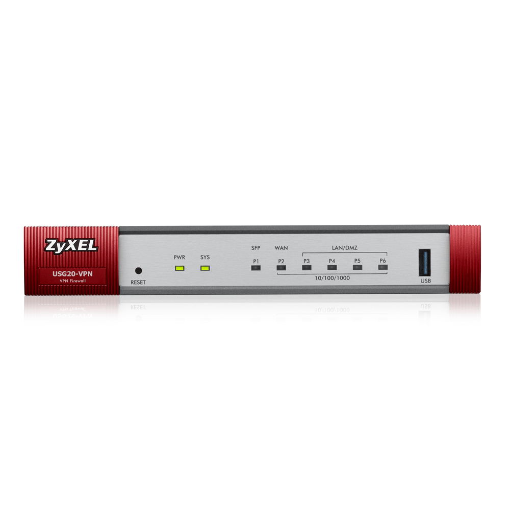 Межсетевой экран ZYXEL 1 x WAN, 1 x SFP, 4 x LAN/DMZ USG20-VPN-RU0101F USG20-VPN-RU0101F