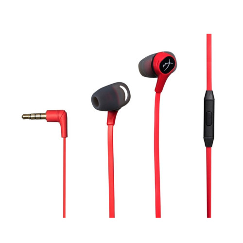 Гарнитура HyperX Cloud Earbuds вкладыши 1.2м красный проводные  HX-HSCEB-RD HX-HSCEB-RD
