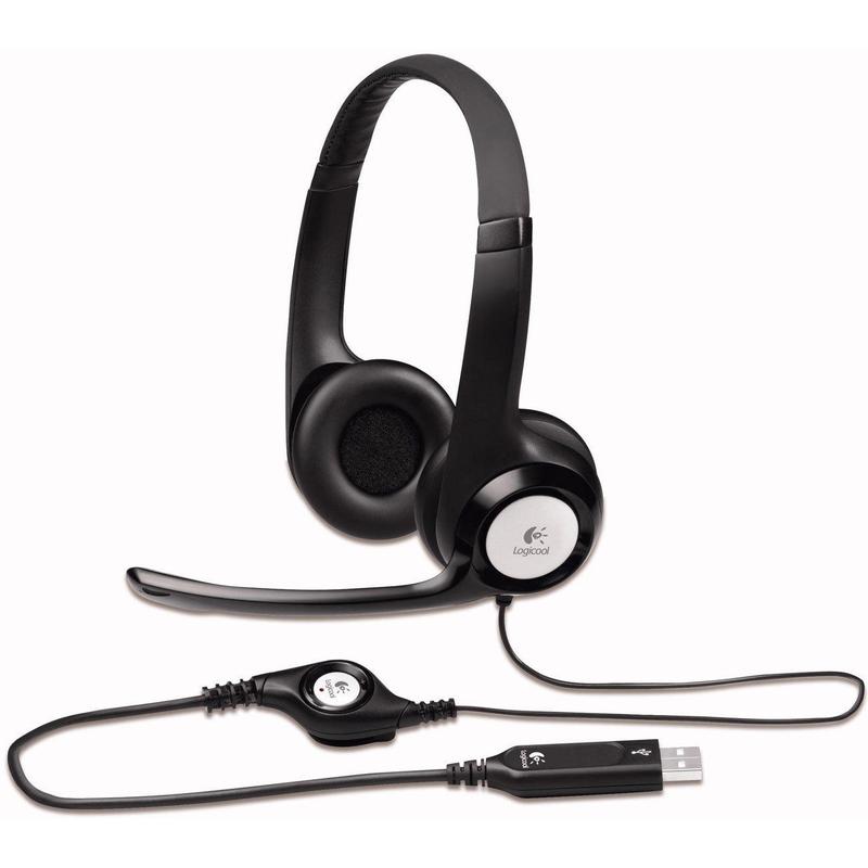 Наушники Logitech с микрофоном H390 черный 1.9м накладные USB оголовье  981-000014 981-000014 / 981-000803