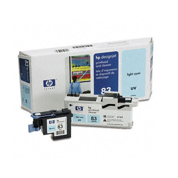 Набор HP 83 Light Cyan UV печатающая головка + устройство очистки для Designjet 5000/5000ps/5500/5500ps C4964A C4964A