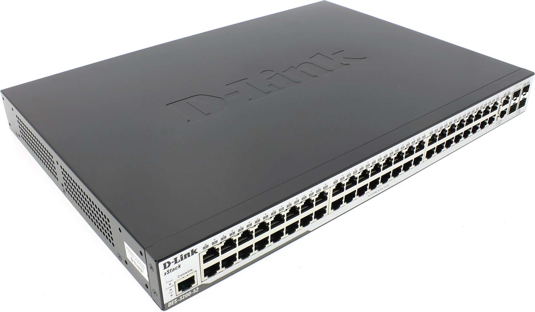 Коммутатор D-Link 48-Port 10/100Mbps + 2 Combo 1000BASE-T/SFP + 2 100/1000 SFP L2 DES-3200-52 DES-3200-52