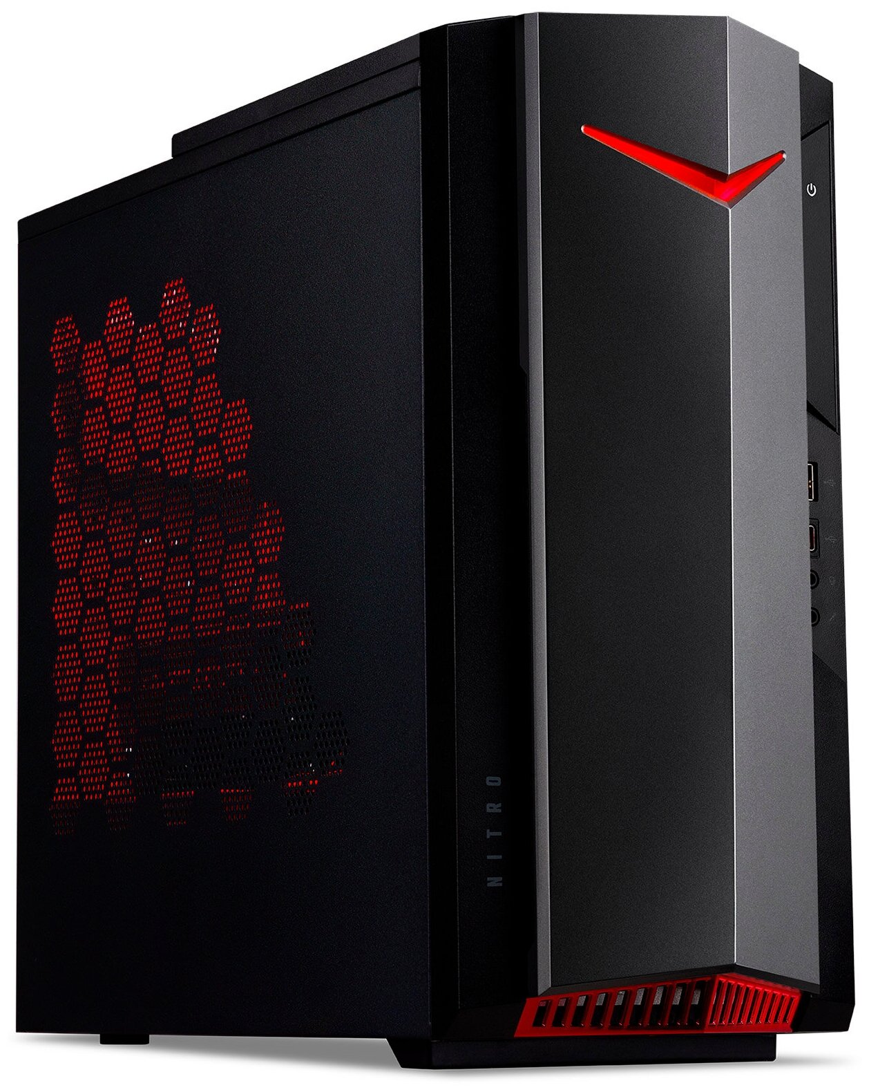 Персональный компьютер Acer Nitro N50-620 MT i5 11400F (2.6)/16Gb/SSD1Tb/GTX1650 4Gb/Windows 10/GbitEth/WiFi/BT/500W/черный DG.E2FER.001 DG.E2FER.001