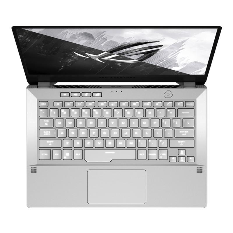 Ноутбук ASUS ROG GA401IU-HE260T ZEPHYRUS + bag 14"(1920x1080 (матовый, 120Hz) IPS)/AMD Ryzen 9 4900HS(3Ghz)/16384Mb/1024PCISSDGb/noDVD/Ext:nVidia GeForce GTX1660Ti Max-Q(6144Mb)/BT/WiFi/war 1y/1.7kg/Moonlight White AniMe Matrix version/W10 + / 90NR03 90NR03I5-M06540