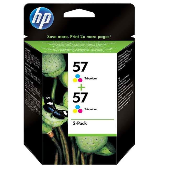 Картридж струйный HP №57 многоцветный x2уп. для HP DJ 5550/450 PS7150/7350/7550 C9503AE C9503AE