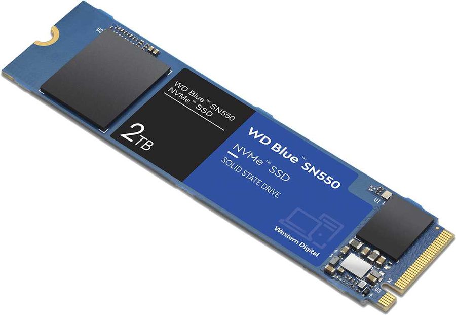 Твердотельный накопитель WD PCI-E x4 2Tb WDS200T2B0C Blue SN550 M.2 2280 WDS200T2B0C WDS200T2B0C