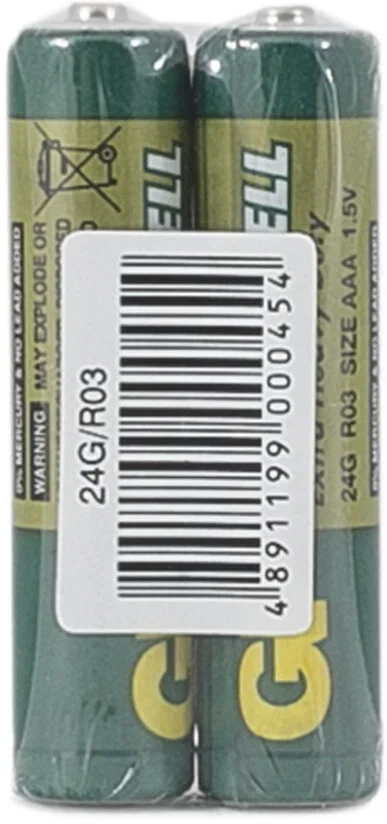 Батарея GP /24G-R03 40/200/1000 2 шт AAA (2шт. в уп-ке) 24G/R03 GP 24G-OS2 GP 24G-OS2
