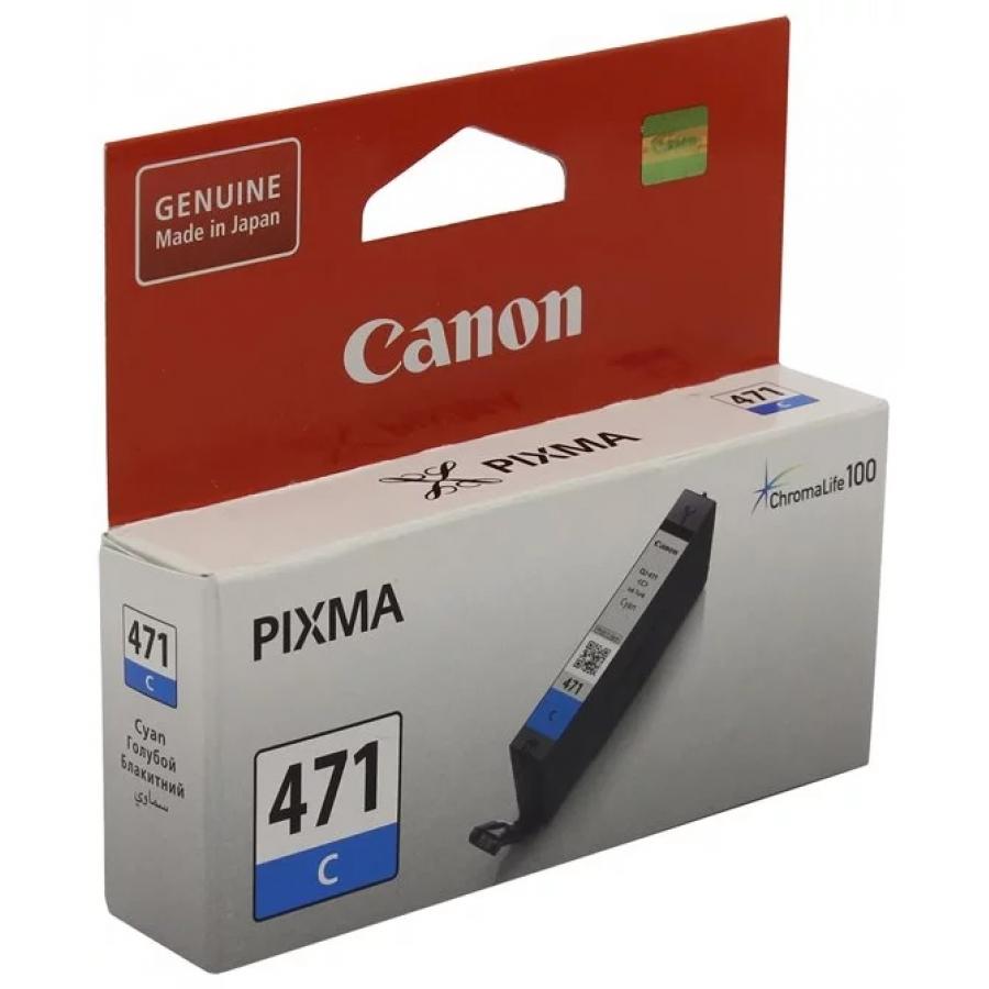 Картридж струйный Canon CLI-471C 0401C001 голубой для Canon Pixma MG5740/MG6840/MG7740 0401C001