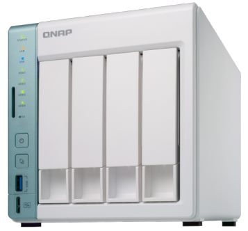 Сетевой накопитель QNAP 4 отсека для жестких дисков. Двухъядерный ARM Cortex A15 и один гигабайт оперативной памяти D4 D4