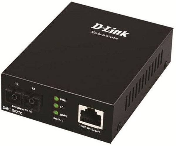 Медиаконвертер D-Link с 1 портом 100/1000Base-T и 1 портом 1000Base-LX с разъемом SC (Тx: 1310 нм; Rx: 1550 нм) для одномодового оптического кабеля (до 20 км) DMC-G20SC-BXU/A1A DMC-G20SC-BXU/A1A