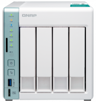 Сетевой RAID-накопитель QNAP 4 Hot-Swap tray w/o HDD. Celeron N3060 dual-core 1.6GHz-2.48GHz, 1GB DDR3L (1x1GB up to 8GB), HDMI, 2xGE LAN, 3xUSB 3.0 D4 Pro D4 Pro