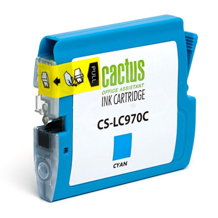Картридж Cactus струйный CS-LC970C голубой для Brother DCP-135C/150C/MFC-235C/260C (20мл) CS-LC970C CS-LC970C
